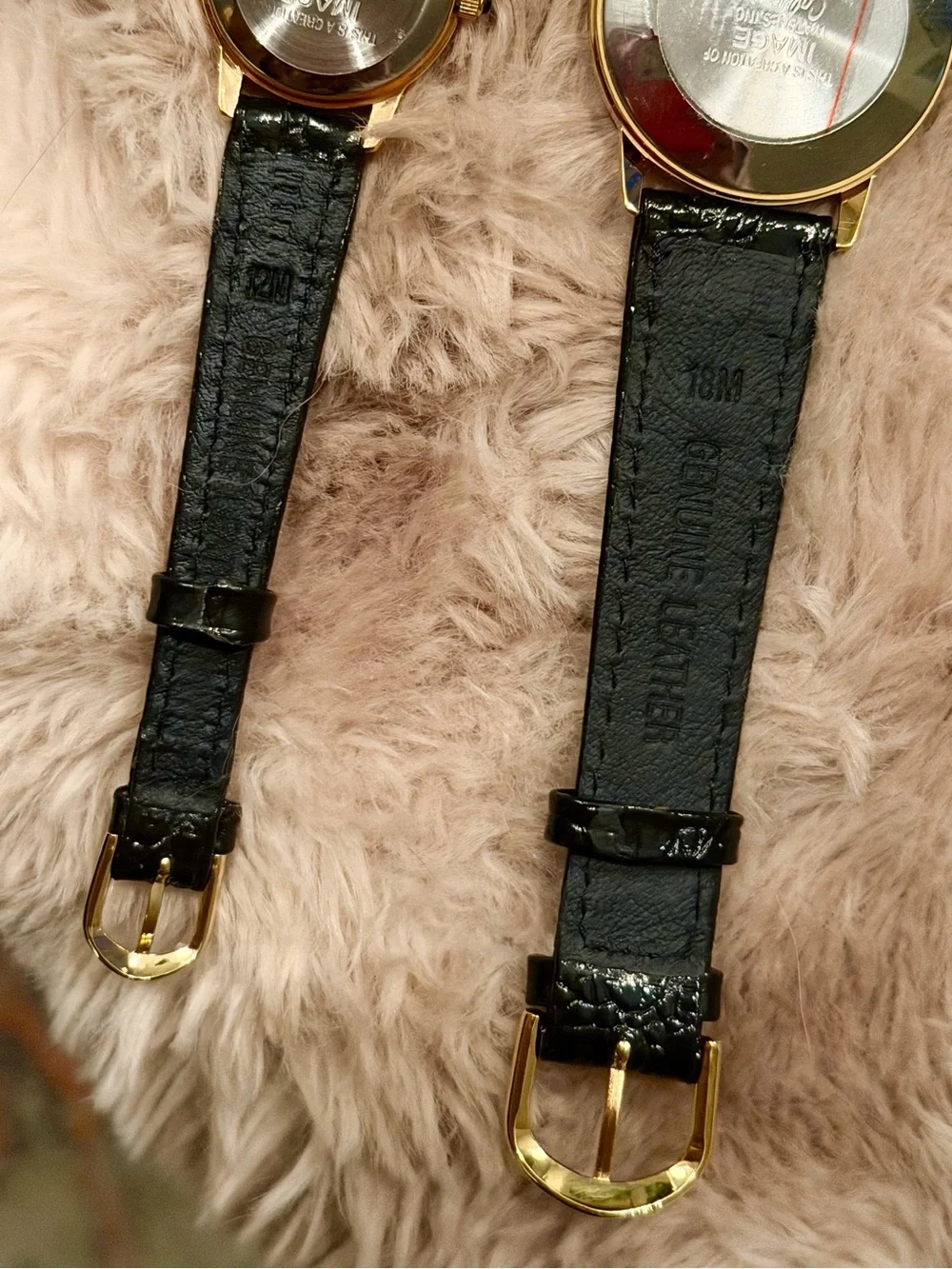 Crow Raven Gold tone Jewelry Dark Academia Black Leather Watch